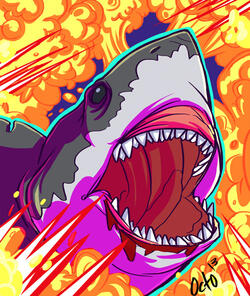 icon commission - explosion shark